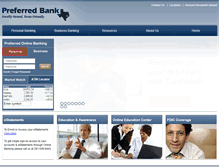 Tablet Screenshot of preferredbanktx.com